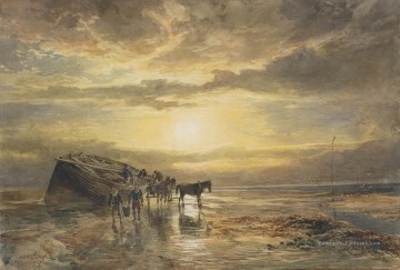  paysage - Chargement des captures sur la côte Berwick paysage Samuel Bough